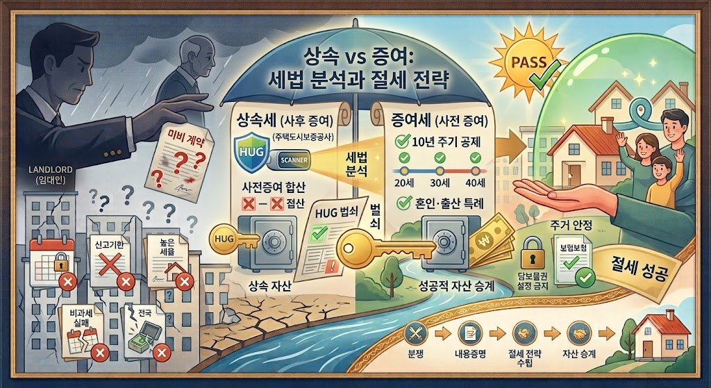 상속세와 증여세 차이점: 상황별 유리한 세금 절감 전략
